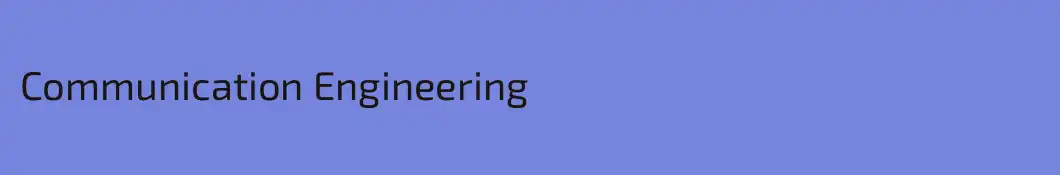 Communication Engineering